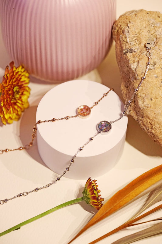 BreastmilkGems™ DIY kit with 2 Gratitude Bracelet set